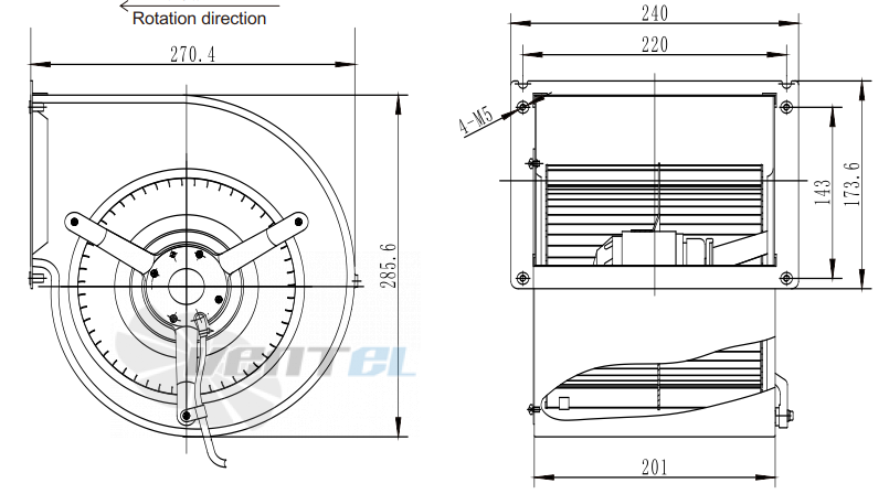 Fans-tech DH200A2-AF5-00 - описание, технические характеристики, графики