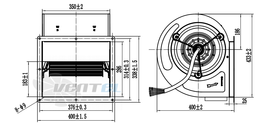 Fans-tech DH280B2-AK5-00 - описание, технические характеристики, графики