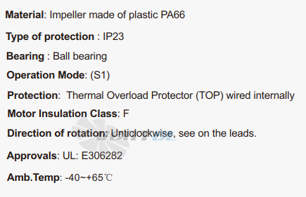 Fans-tech SC133A1-AC6-00 - описание, технические характеристики, графики