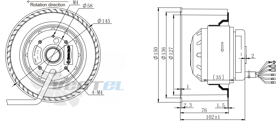 Fans-tech SC150A1-068-001 - описание, технические характеристики, графики