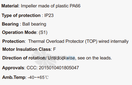 Fans-tech SC175C1-AF5-00 - описание, технические характеристики, графики