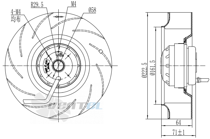 Fans-tech SC220B1-AQT-01 - описание, технические характеристики, графики