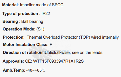 Fans-tech SC225B1-AQT-00 - описание, технические характеристики, графики