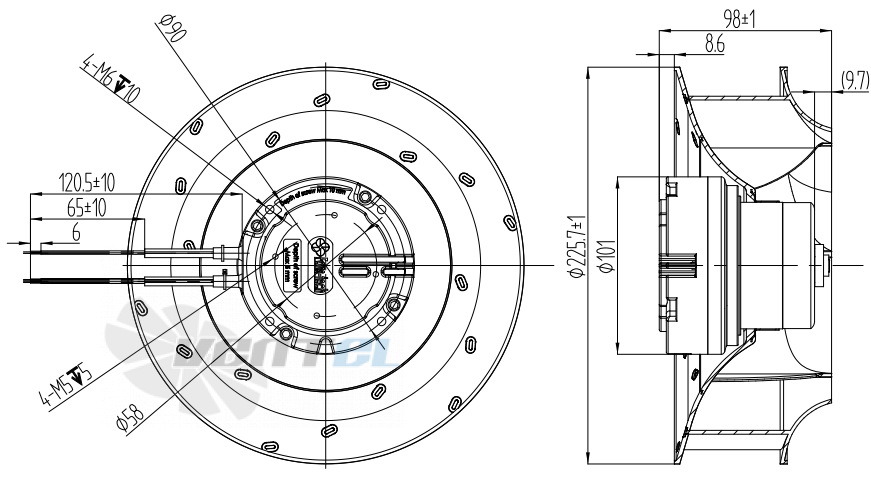 Fans-tech SC225E2-AGT-06 - описание, технические характеристики, графики