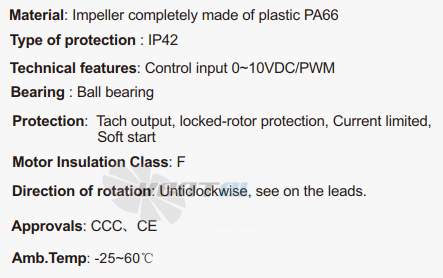 Fans-tech SC250D3-DC0-00 - описание, технические характеристики, графики