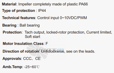 Fans-tech SC250D3-DC0-03 - описание, технические характеристики, графики