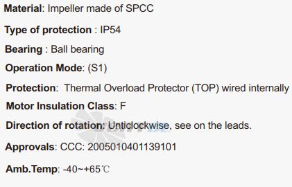 Fans-tech SC280B1-074-001-001 - описание, технические характеристики, графики