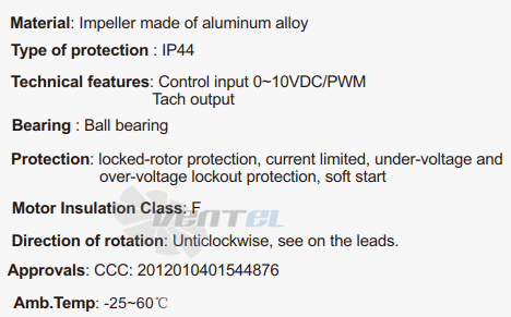 Fans-tech SC310E5-AGT-04 - описание, технические характеристики, графики