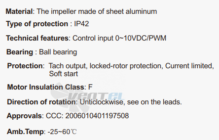 Fans-tech SC355E5-DF0-00 - описание, технические характеристики, графики