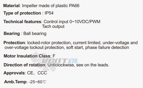 Fans-tech SC355F5-AKT-00 - описание, технические характеристики, графики