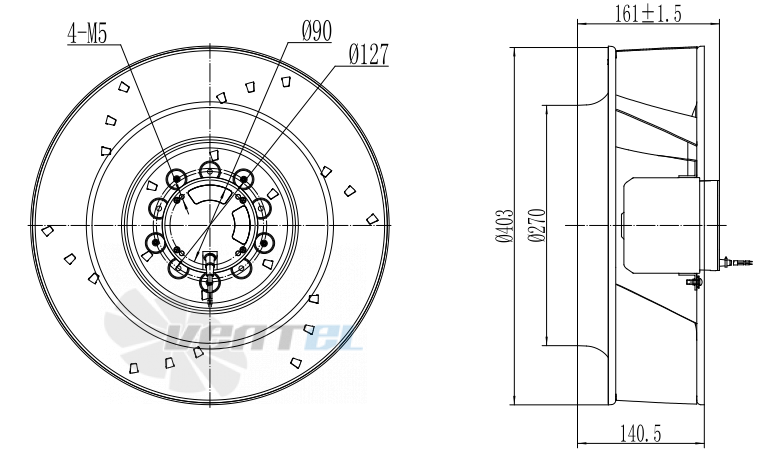 Fans-tech SC400E5-DF0-02 - описание, технические характеристики, графики