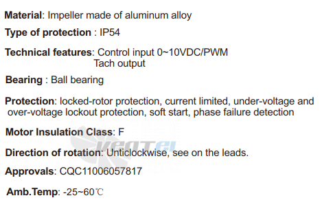 Fans-tech SC500F5-AKT-00 - описание, технические характеристики, графики