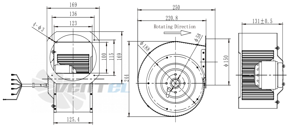 Fans-tech SH160A1-AG5-00 - описание, технические характеристики, графики