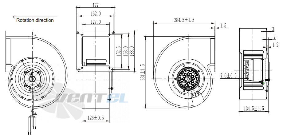 Fans-tech SH180A2-AC6-02 - описание, технические характеристики, графики