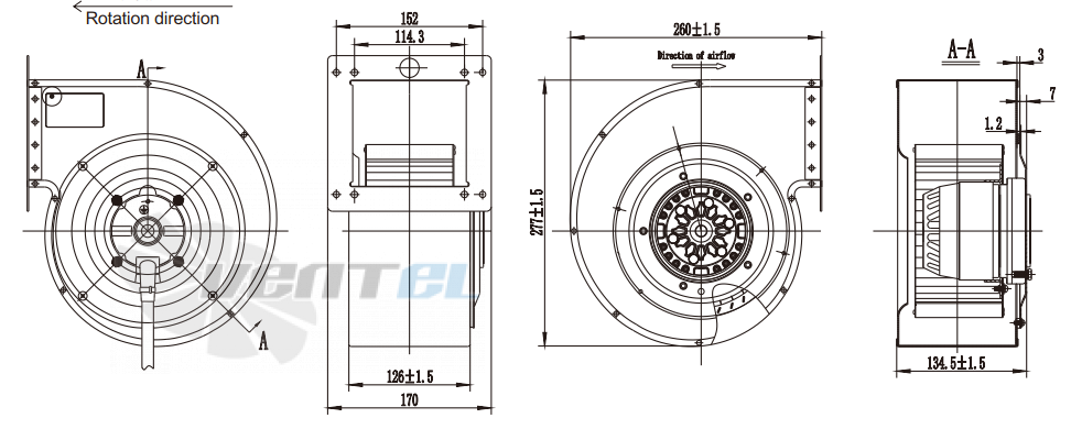 Fans-tech SH180A2-AC6-03 - описание, технические характеристики, графики