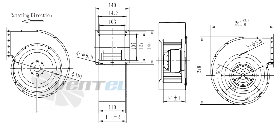 Fans-tech SH180A2-AC6-04 - описание, технические характеристики, графики