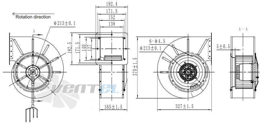 Fans-tech SH200A2-AC6-00 - описание, технические характеристики, графики