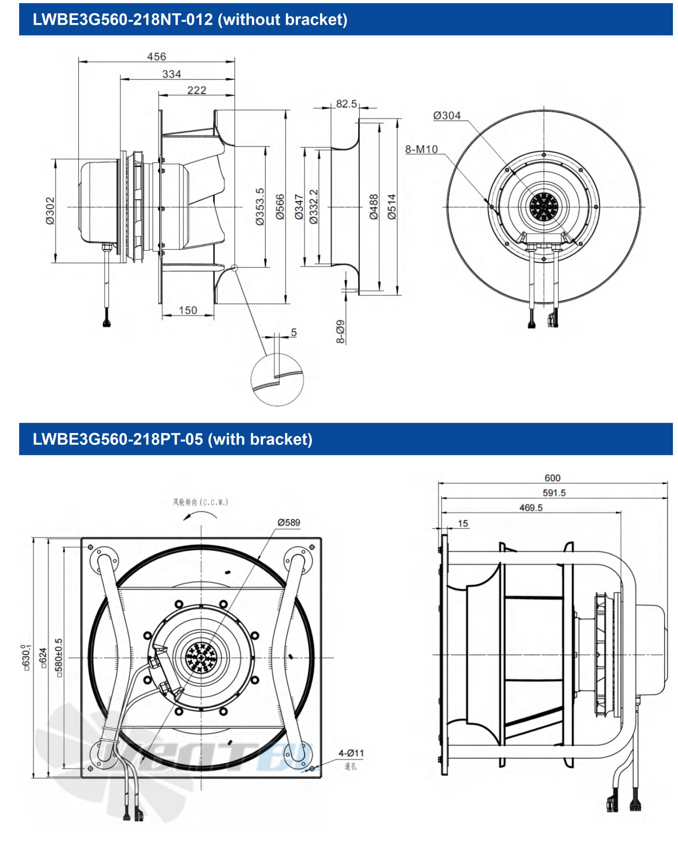 Longwell LWBE3G560-218PT-05 - описание, технические характеристики, графики