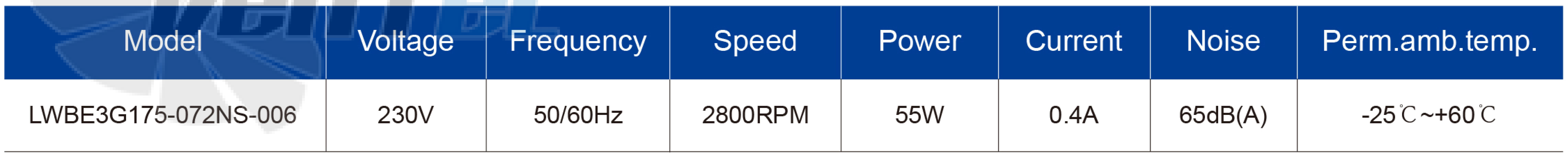 Longwell LWBE3G175-072NS-006 - описание, технические характеристики, графики