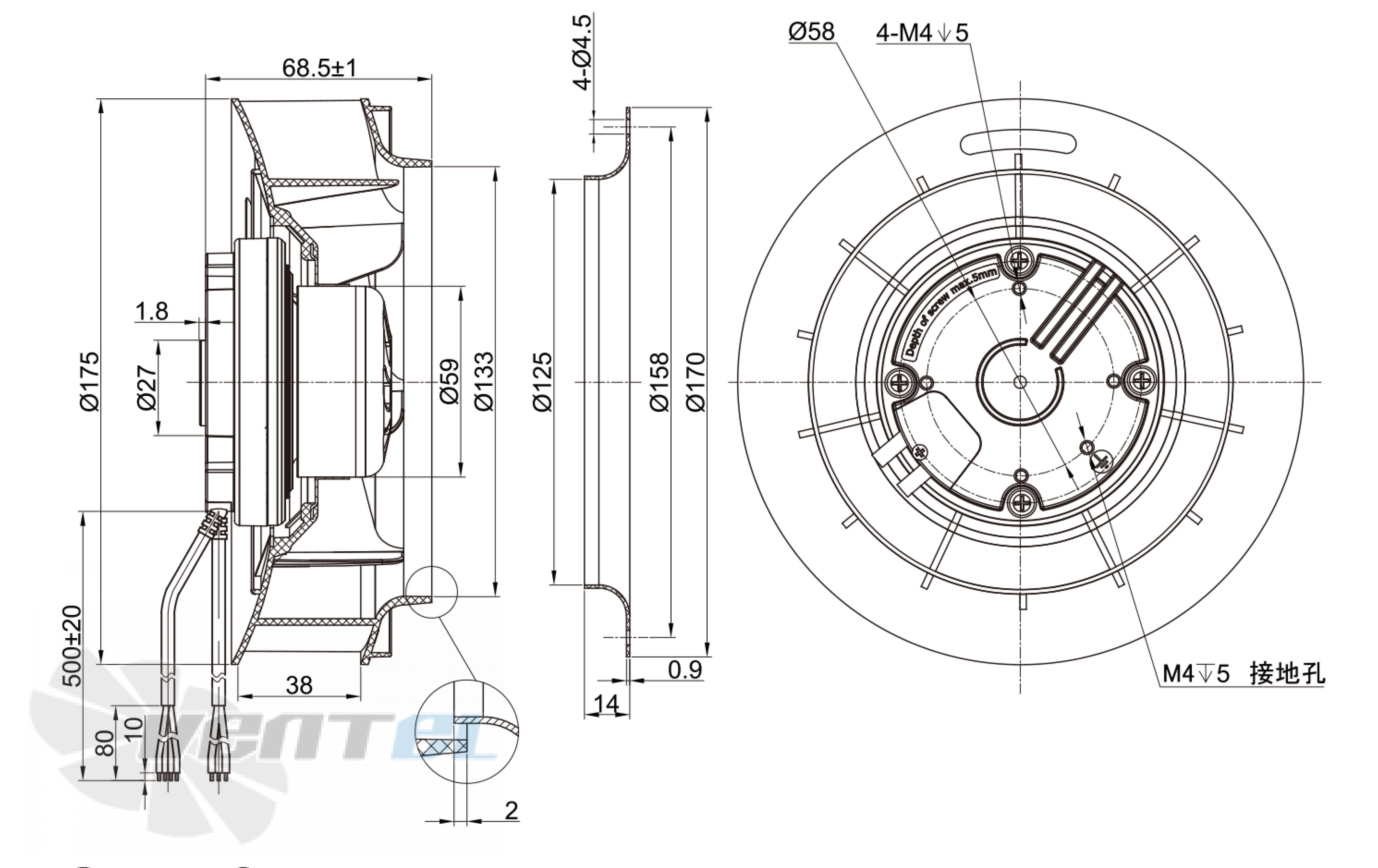 Longwell LWBE3G175-072NS-006 - описание, технические характеристики, графики