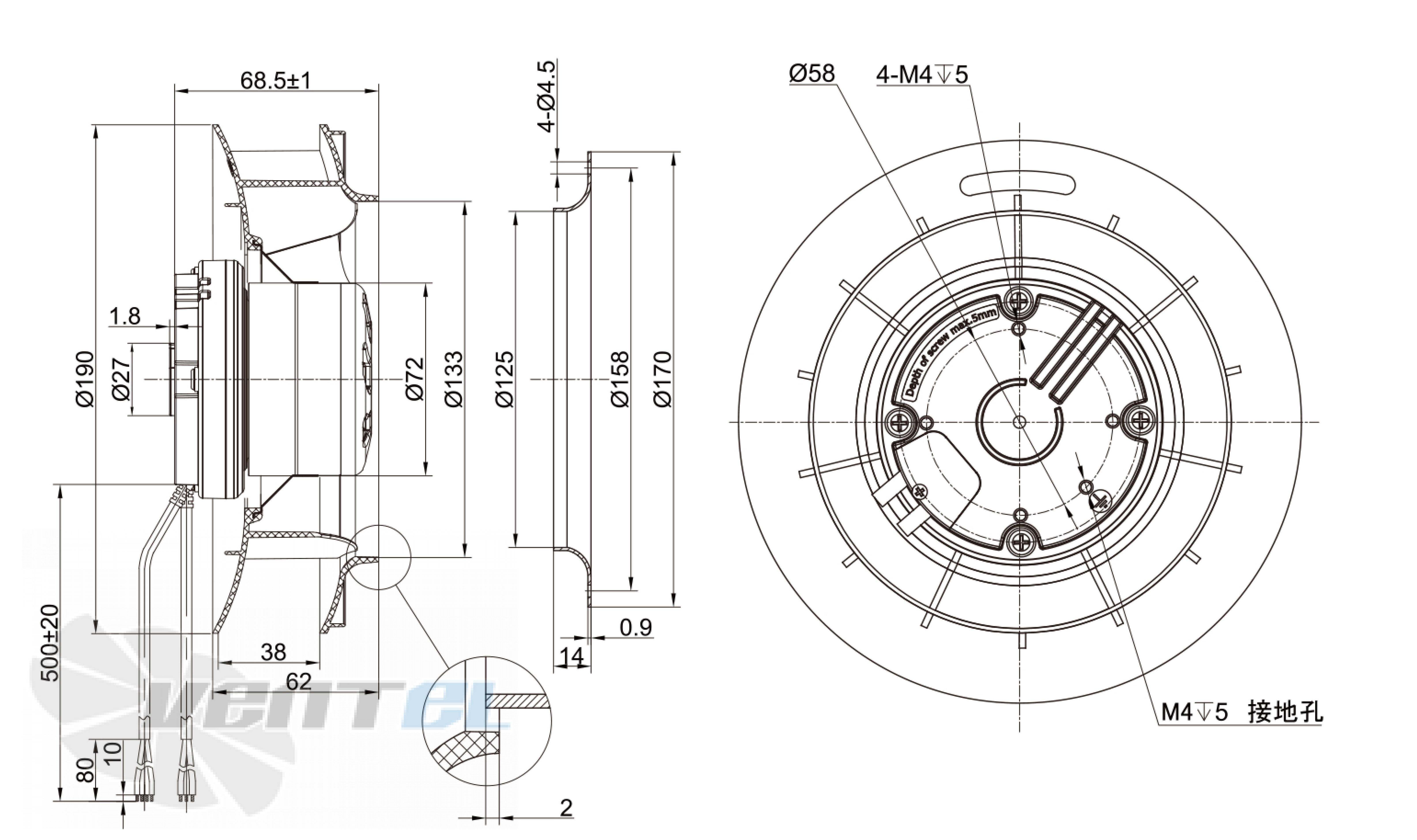 Longwell LWBE3G190-072NS-005 - описание, технические характеристики, графики