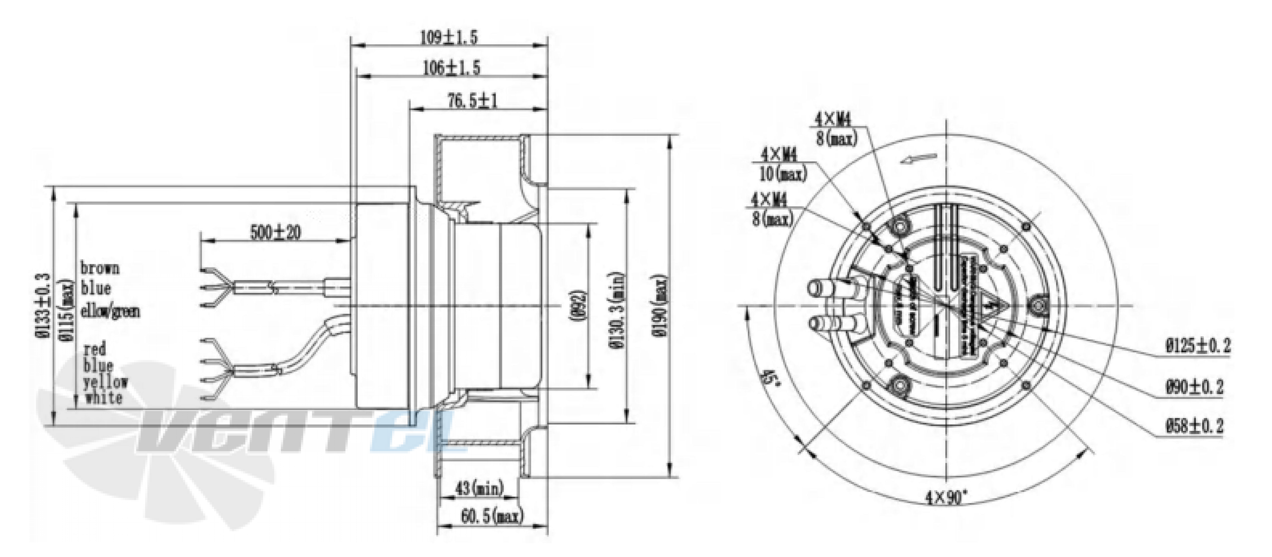 Longwell LWBE3G190-092NS-002 - описание, технические характеристики, графики