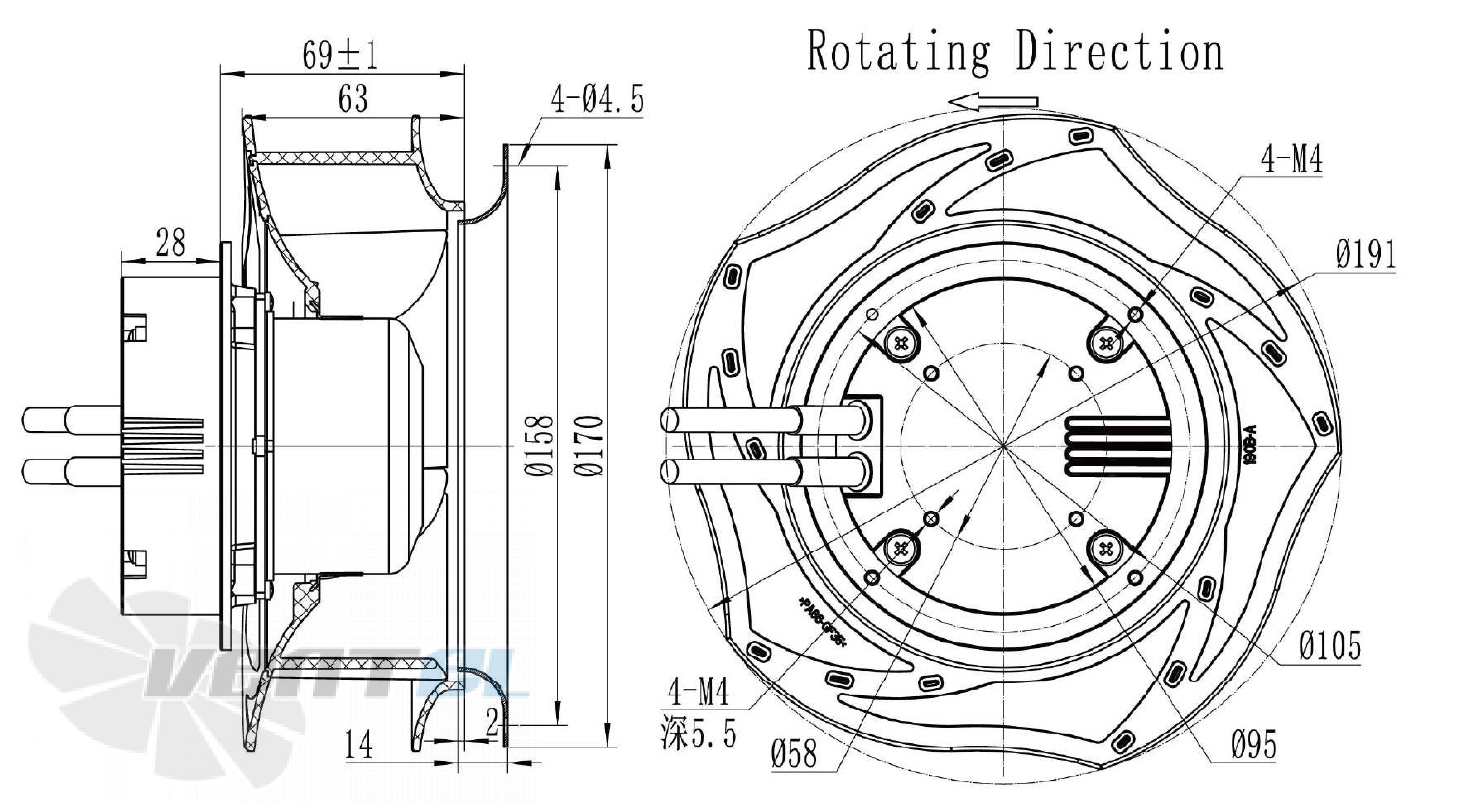 Longwell LWBE3G190-072NS-008 - описание, технические характеристики, графики