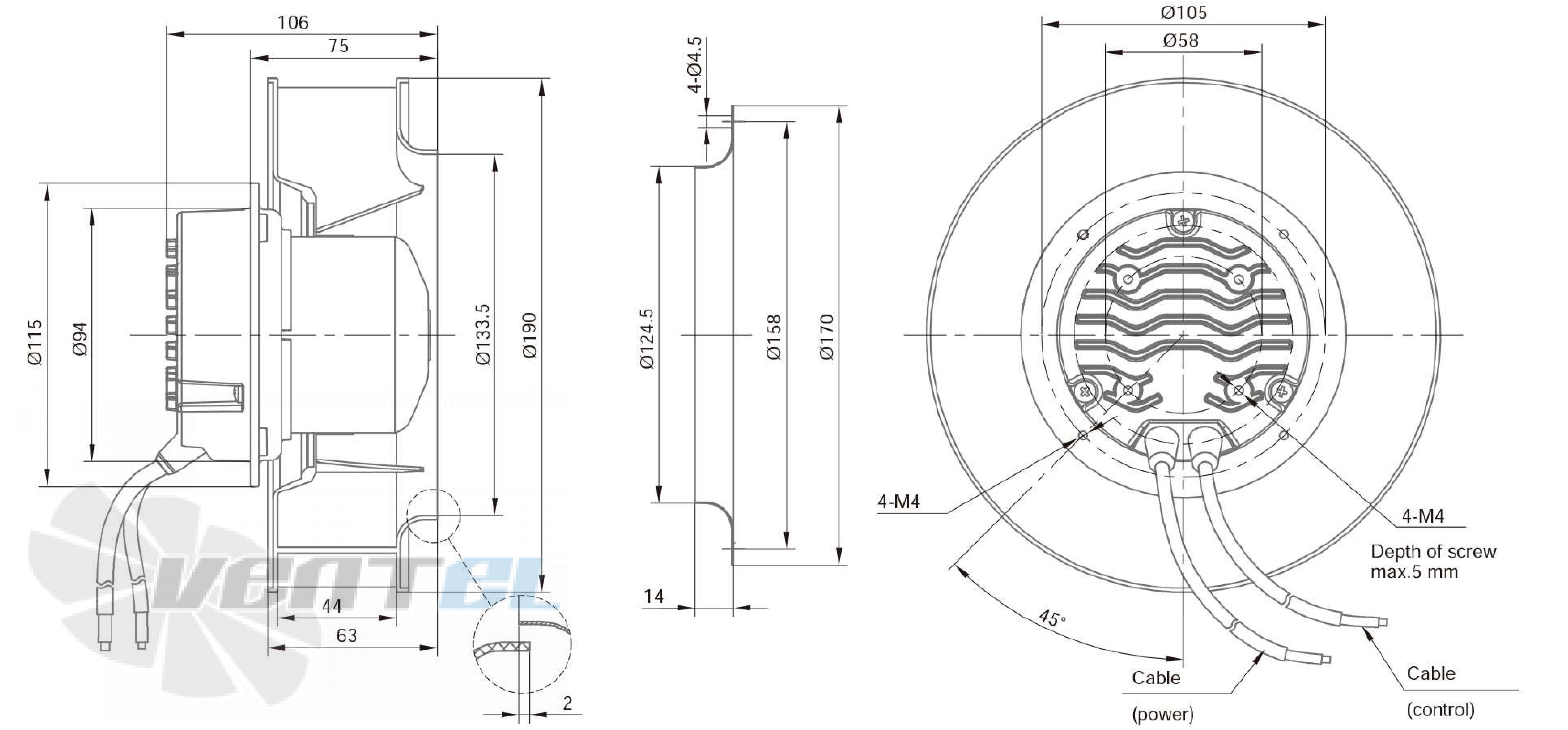 Longwell LWBE3G190-072NS-009 - описание, технические характеристики, графики