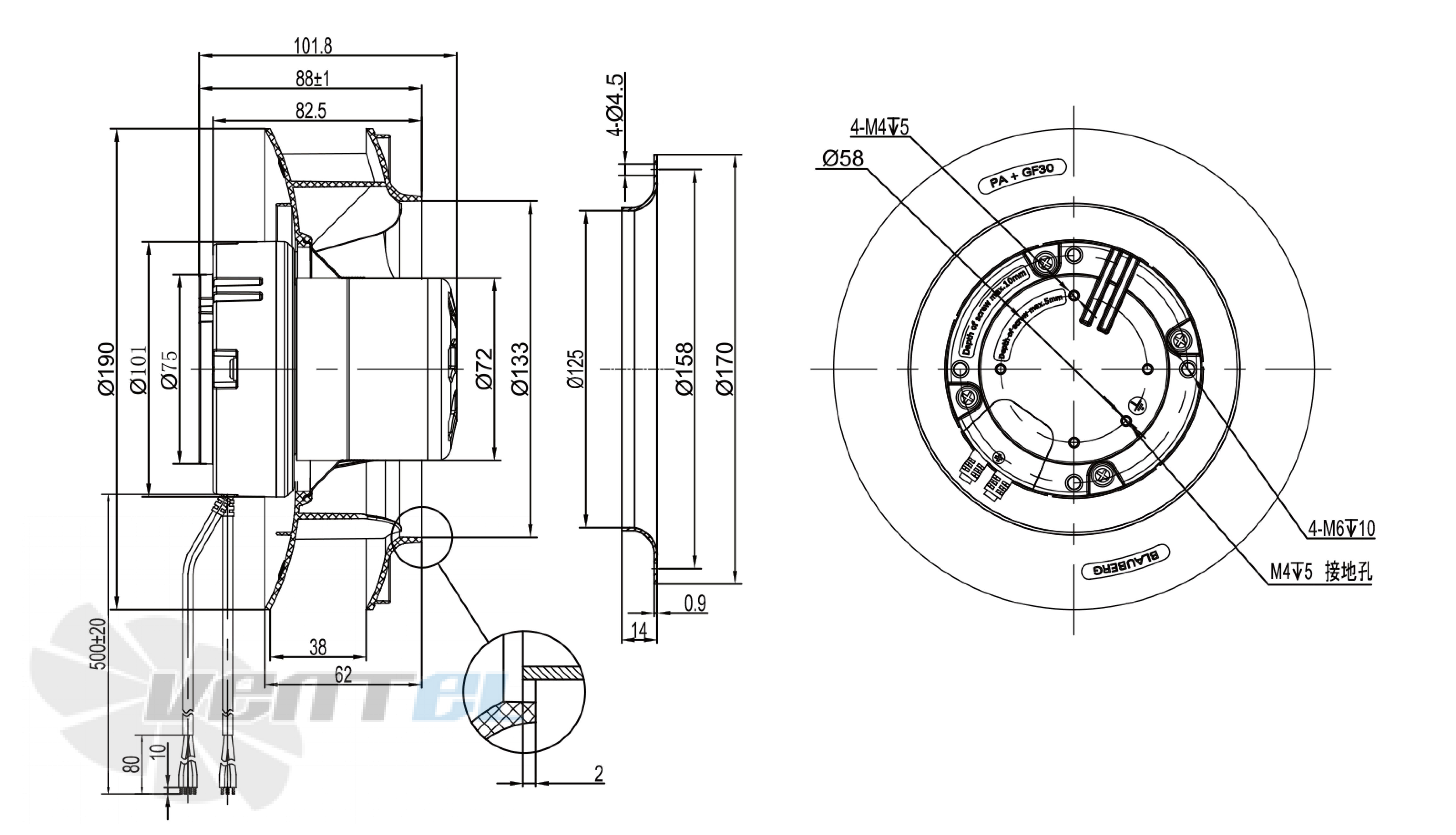 Longwell LWBE3G190-072NS-007 - описание, технические характеристики, графики