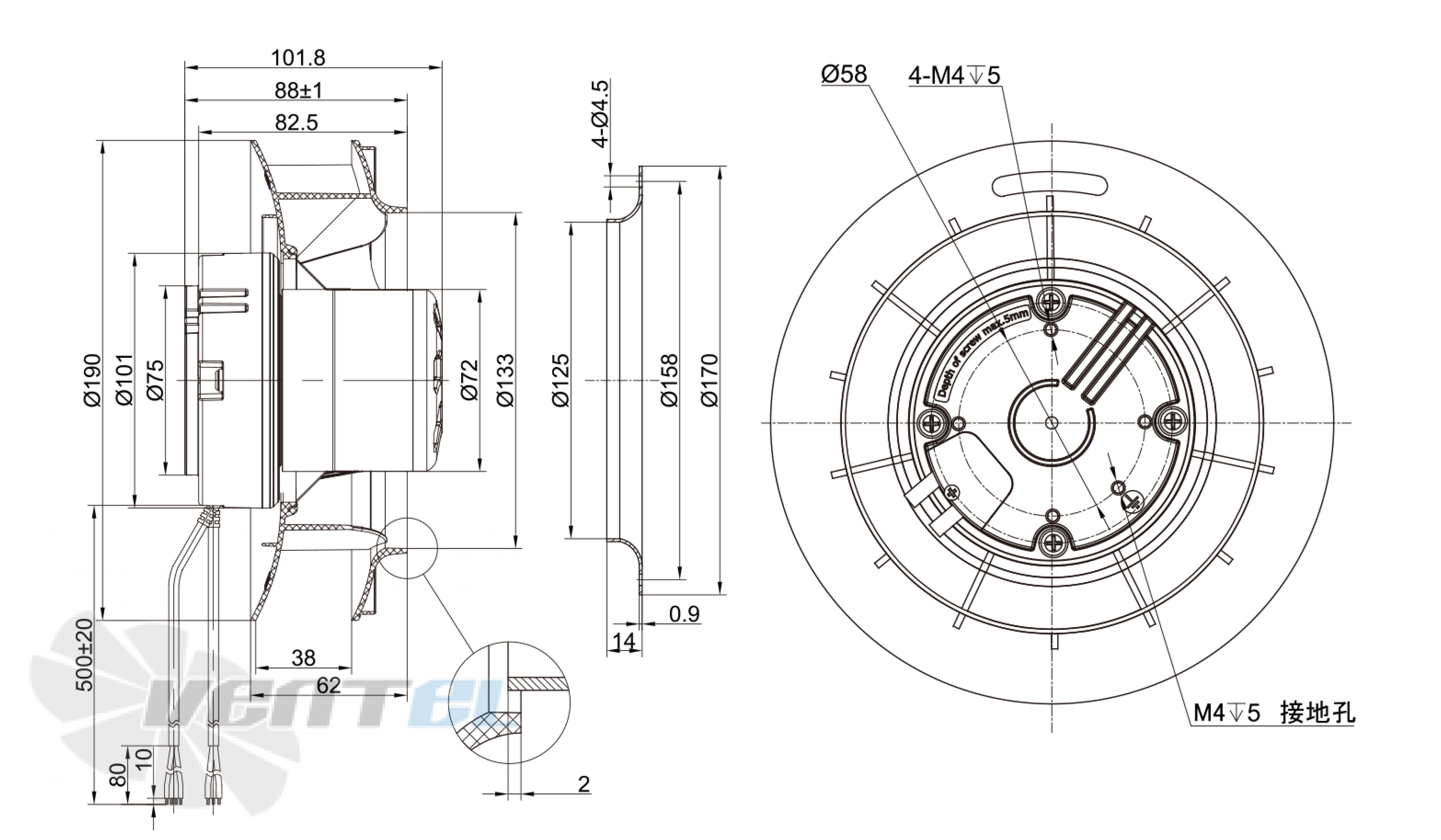 Longwell LWBE3G190-072NS-006 - описание, технические характеристики, графики