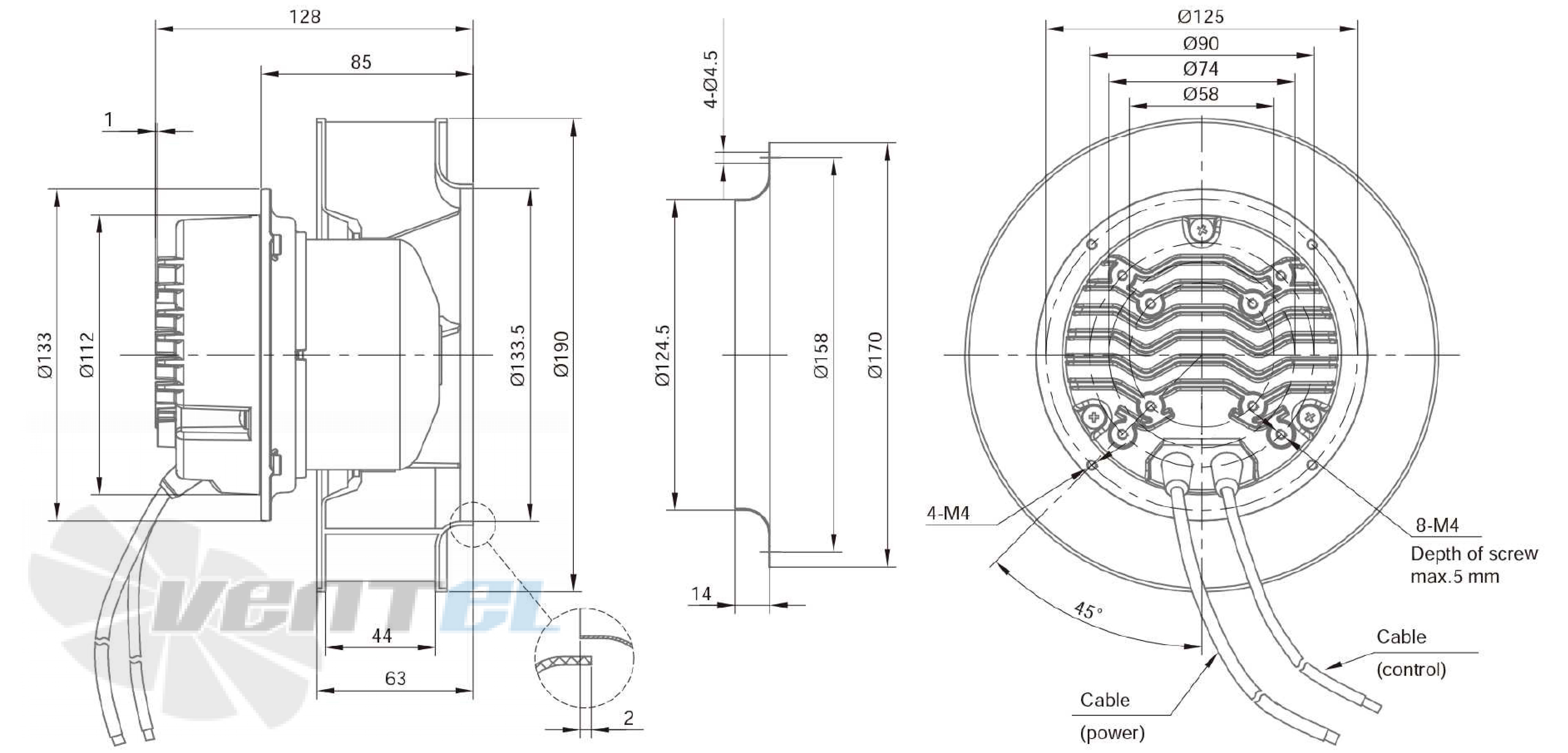 Longwell LWBE3G190-092NS-010 - описание, технические характеристики, графики