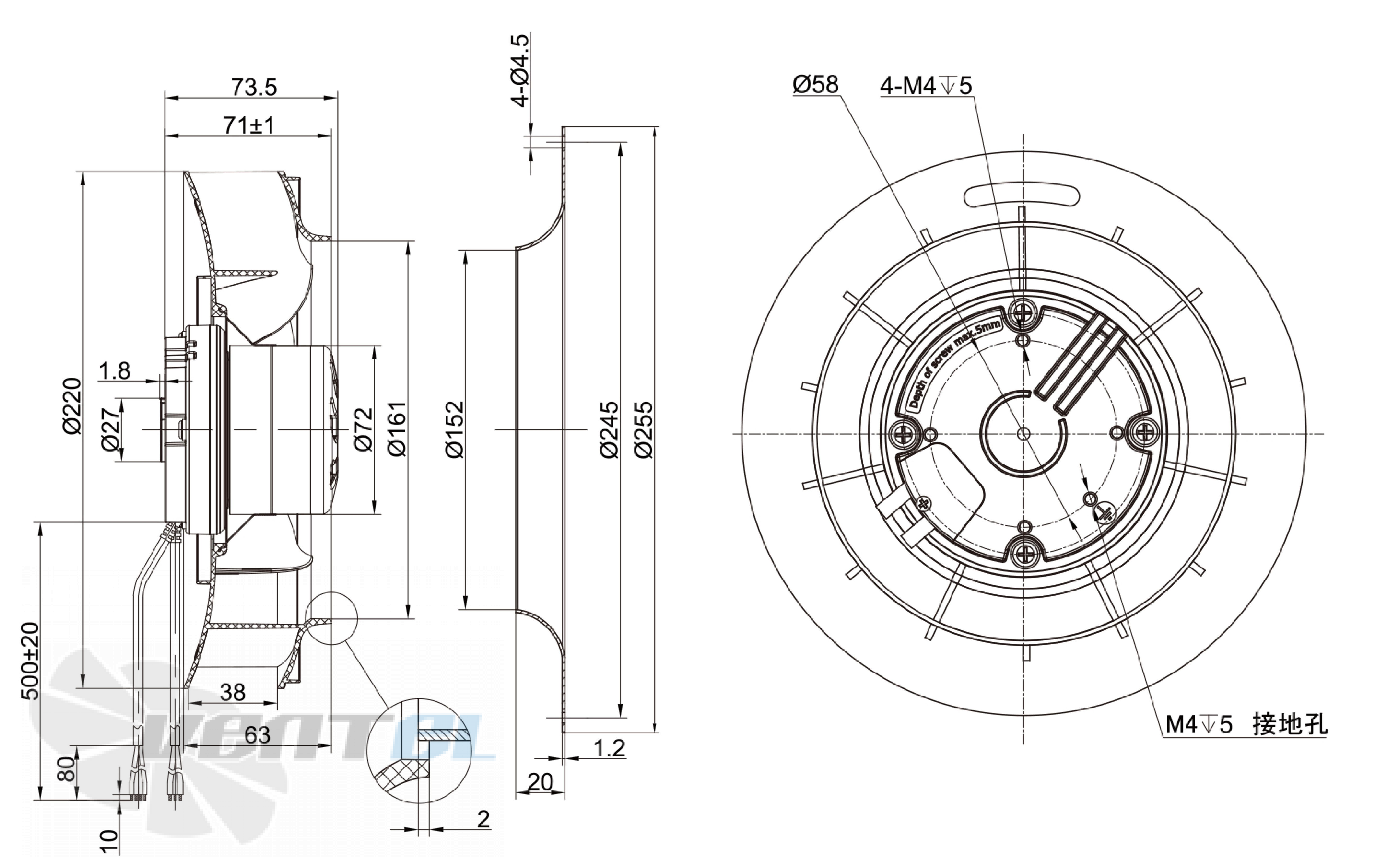 Longwell LWBE3G220-072NS-007 - описание, технические характеристики, графики