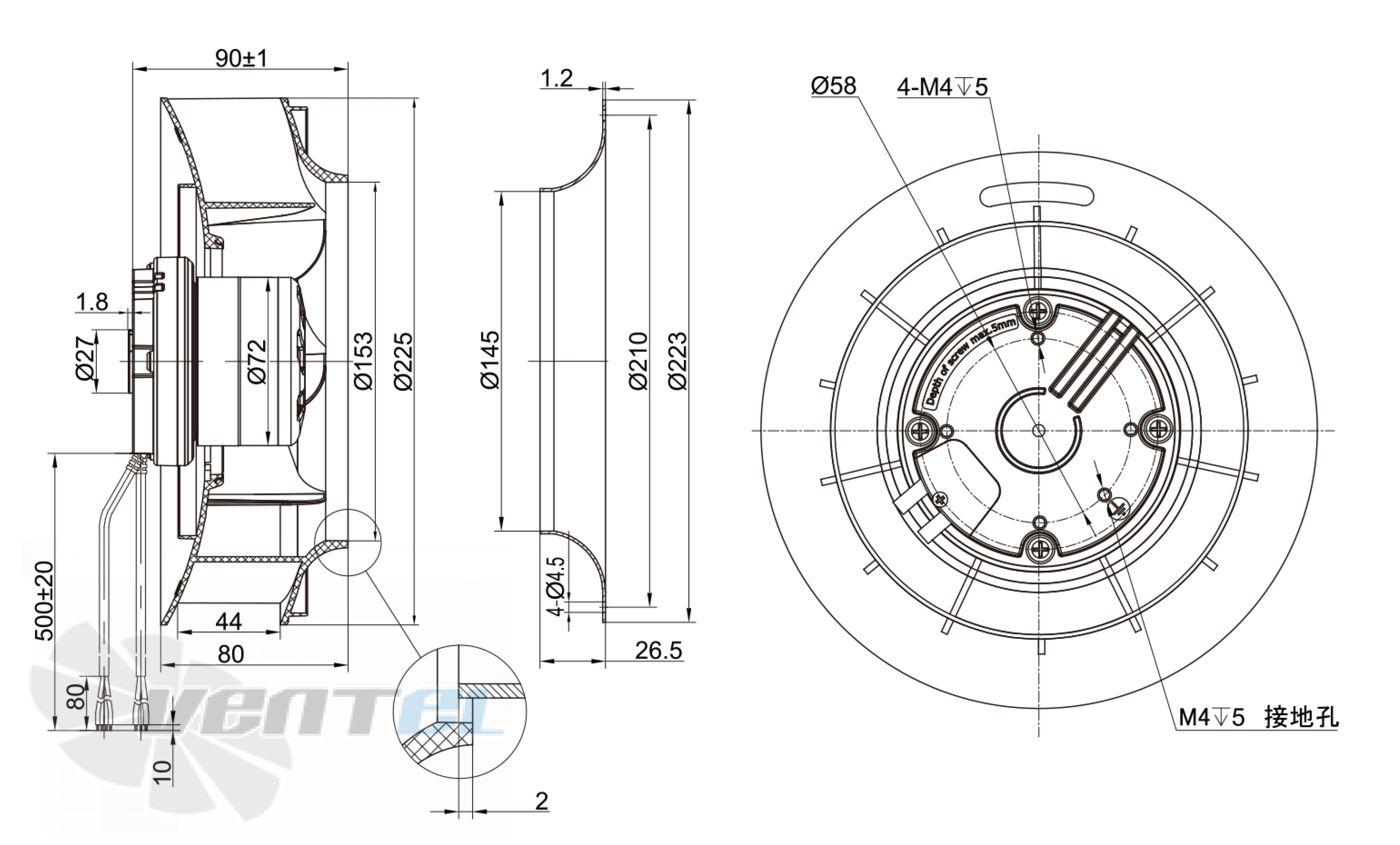 Longwell LWBE3G225-072NS-006 - описание, технические характеристики, графики