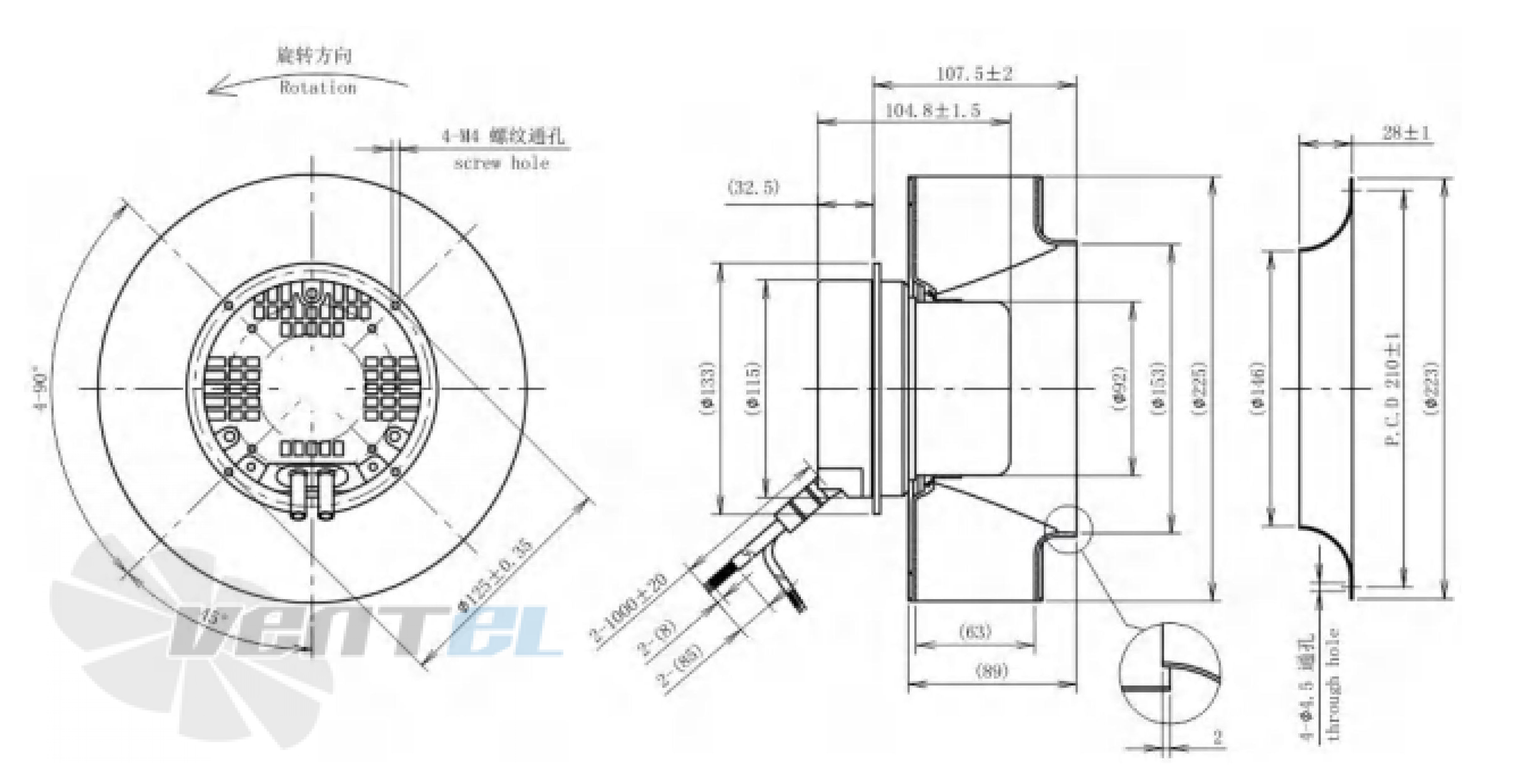 Longwell LWBE3G225-092NS-004 - описание, технические характеристики, графики