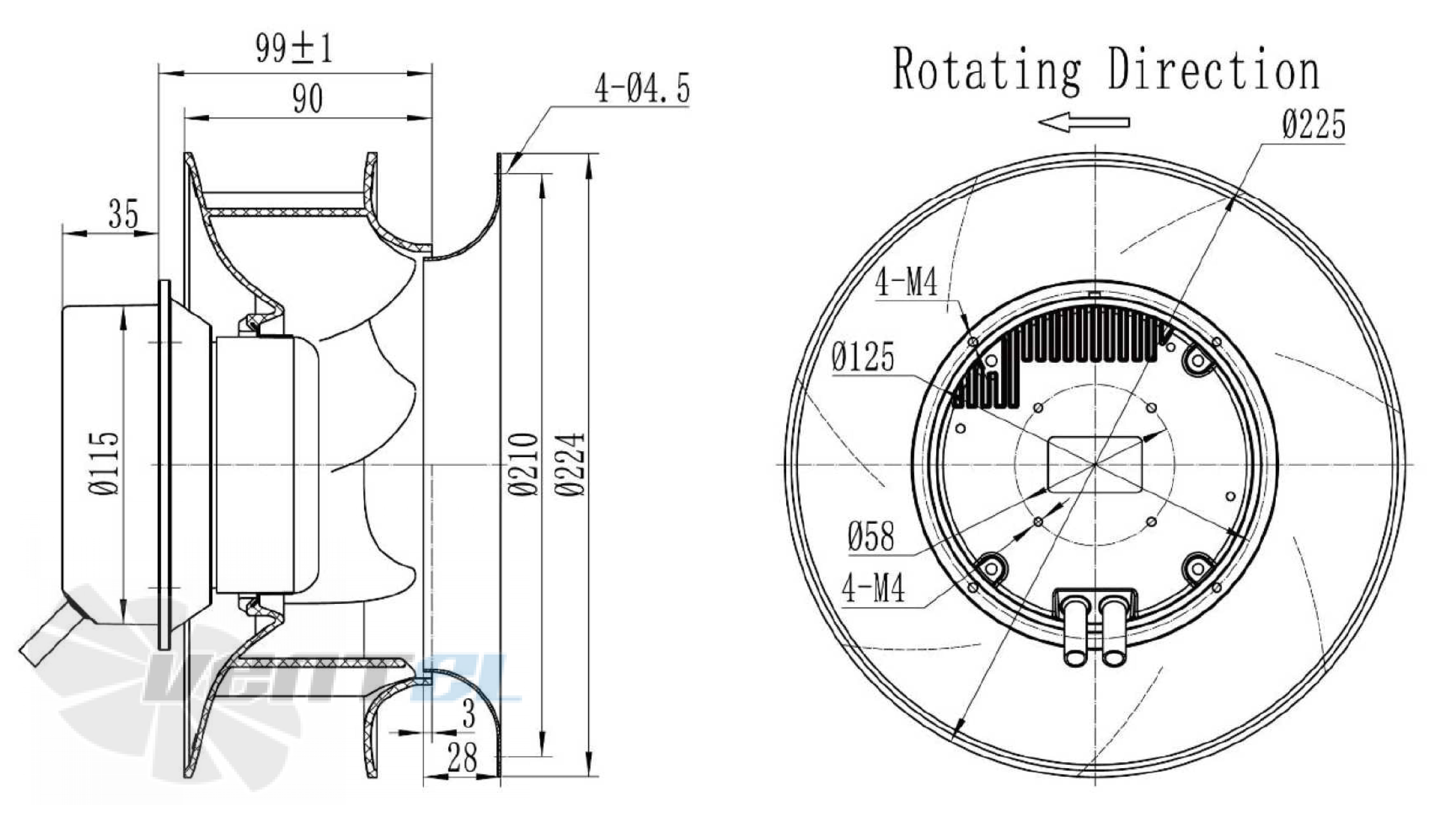 Longwell LWBE3G225-092NS-005 - описание, технические характеристики, графики