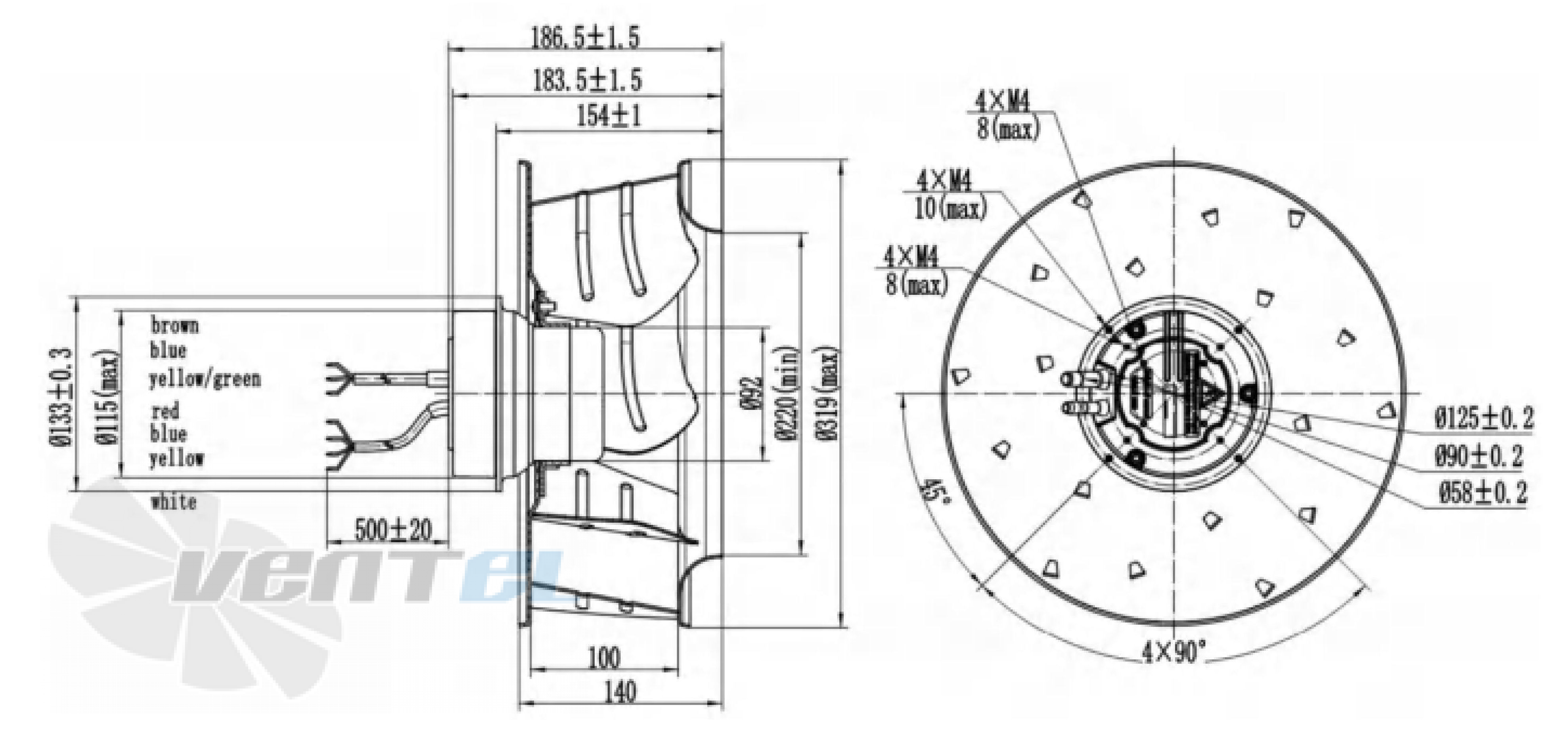 Longwell LWBE3G310-092NS-002 - описание, технические характеристики, графики