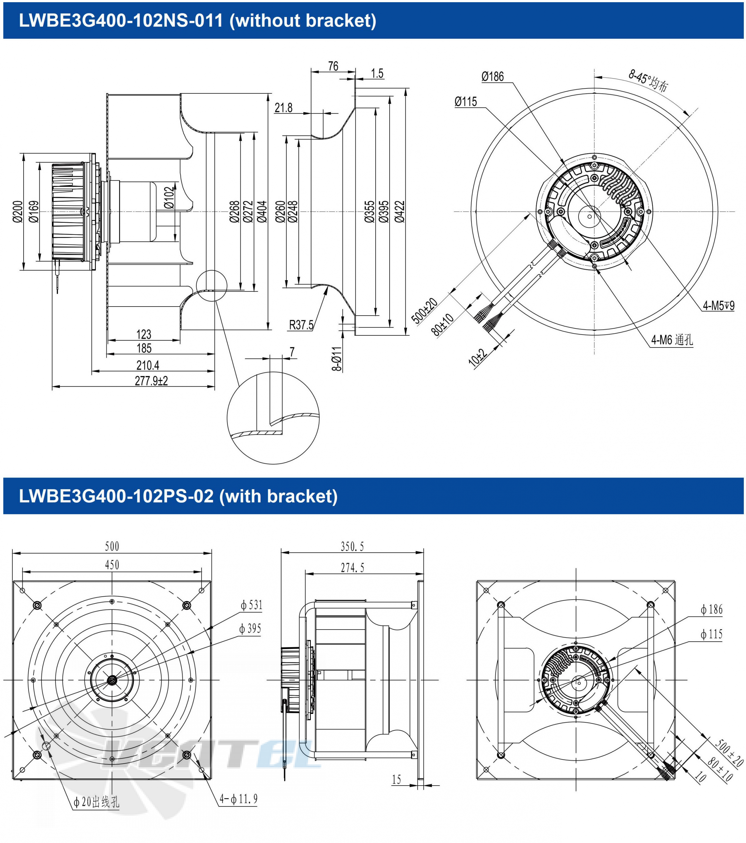 Longwell LWBE3G400-102PS-02 - описание, технические характеристики, графики