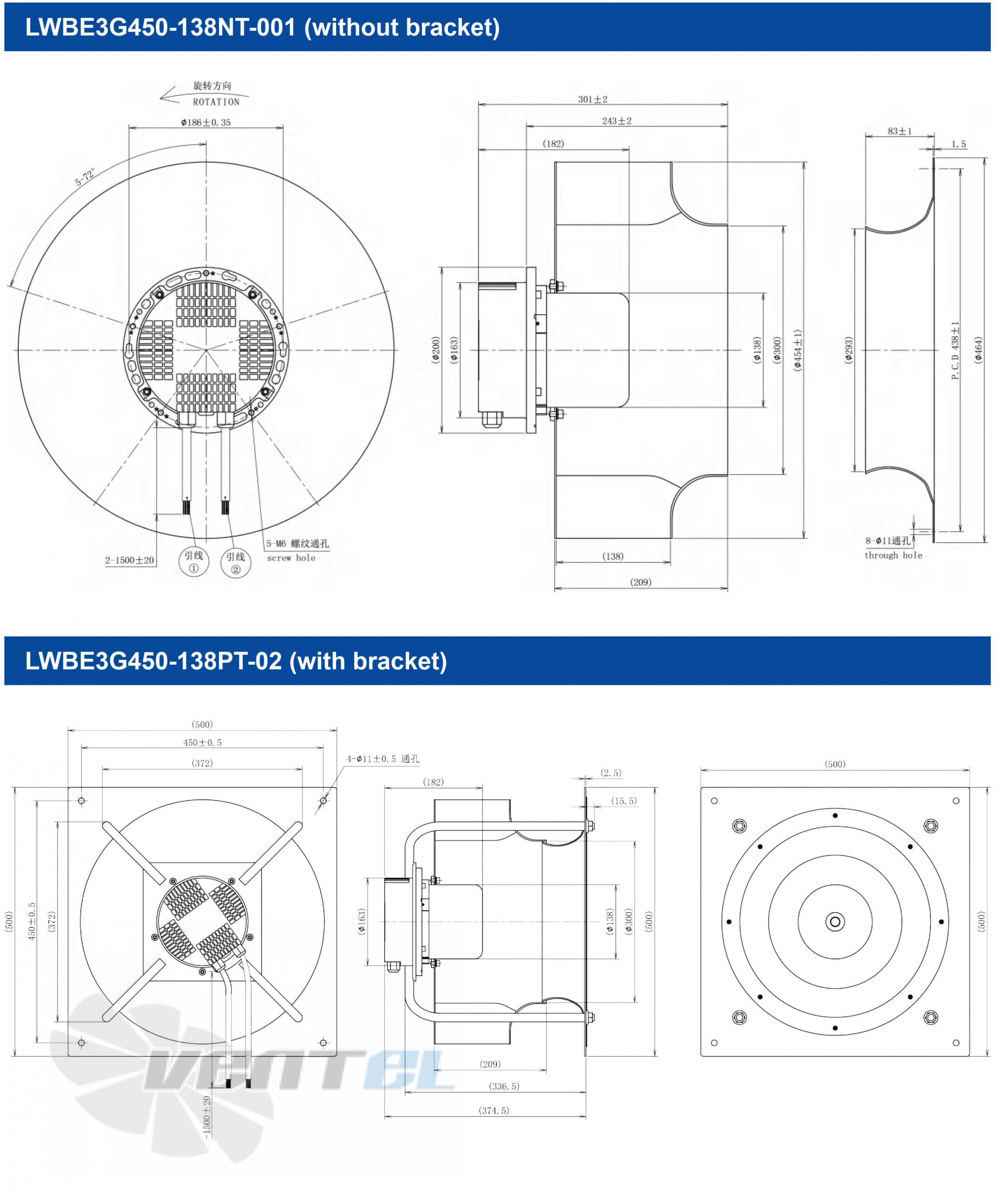 Longwell LWBE3G450-138PT-02 - описание, технические характеристики, графики