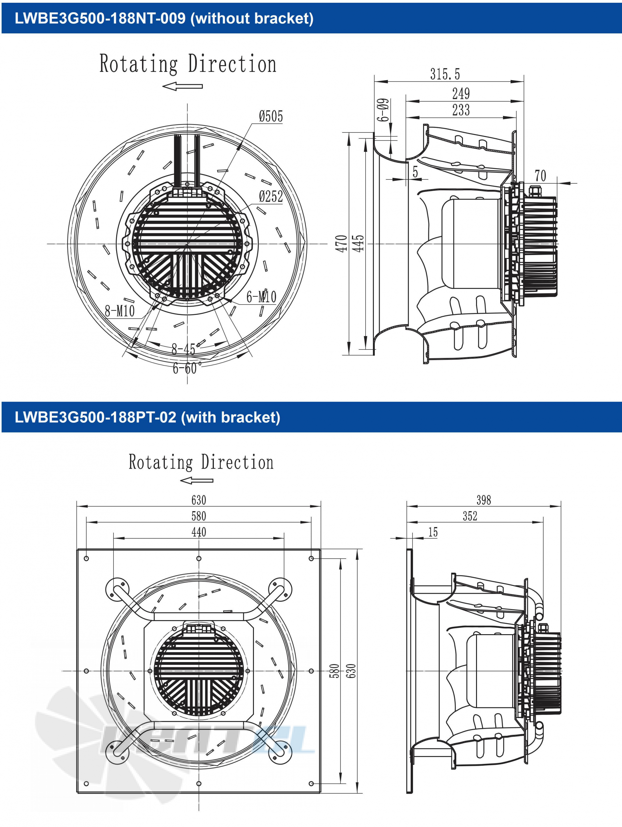 Longwell LWBE3G500-188PT-02 - описание, технические характеристики, графики