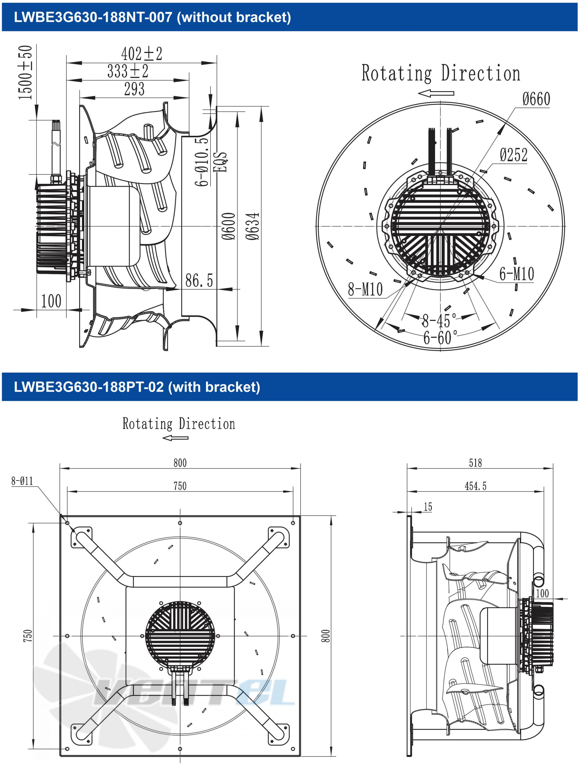 Longwell LWBE3G630-188PT-02 - описание, технические характеристики, графики