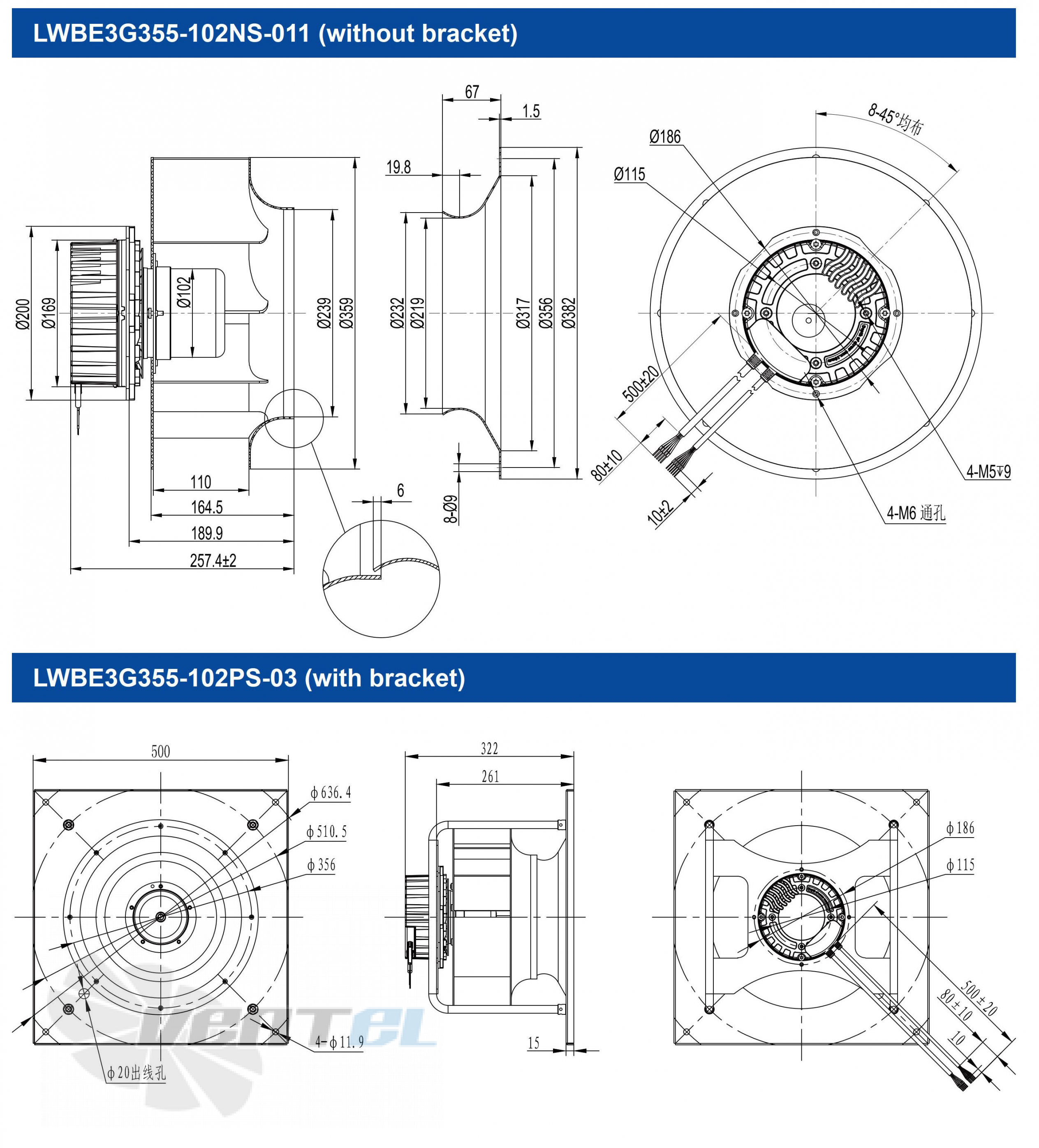 Longwell LWBE3G355-102PS-03 - описание, технические характеристики, графики