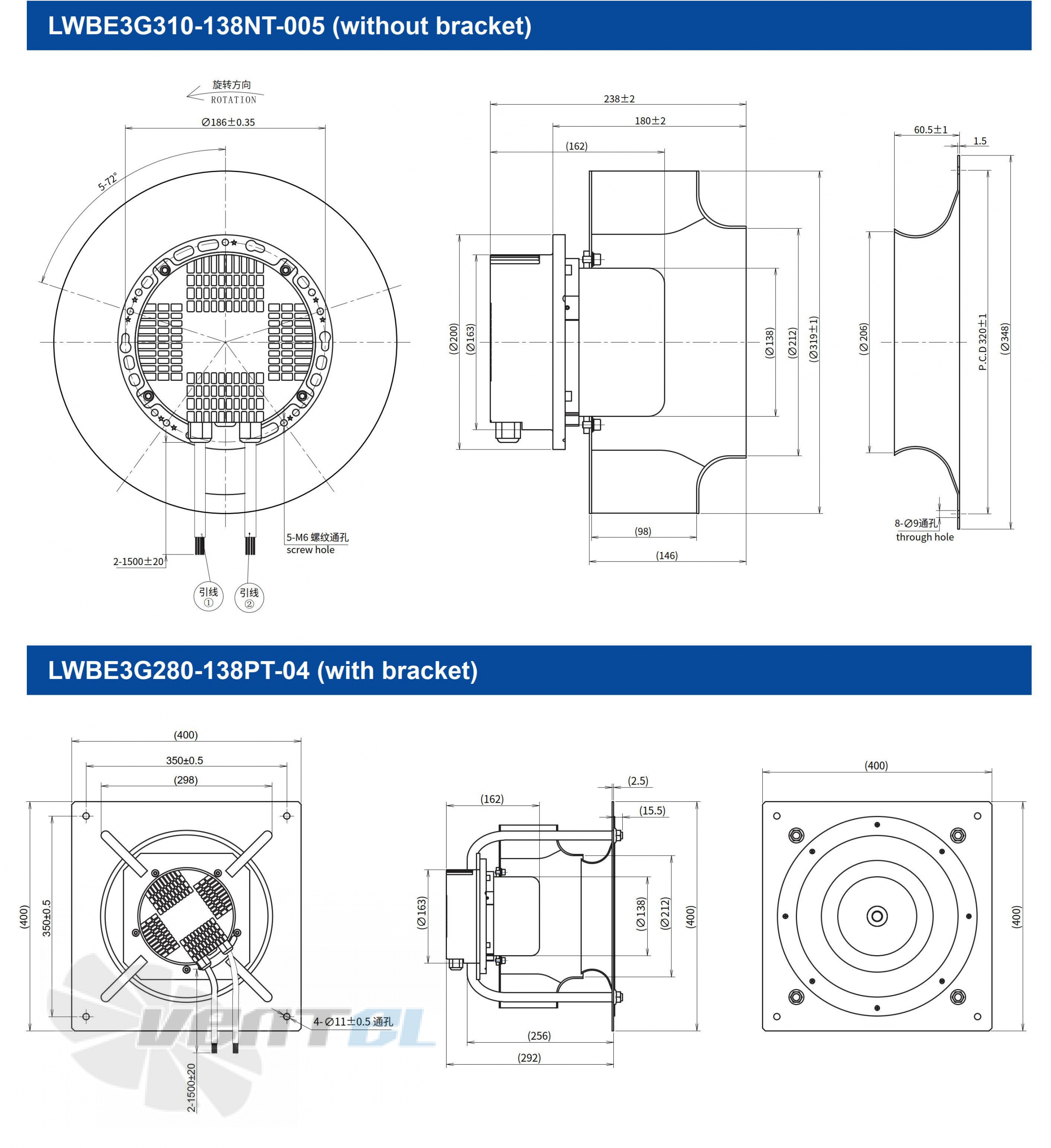 Longwell LWBE3G310-138PT-04 - описание, технические характеристики, графики