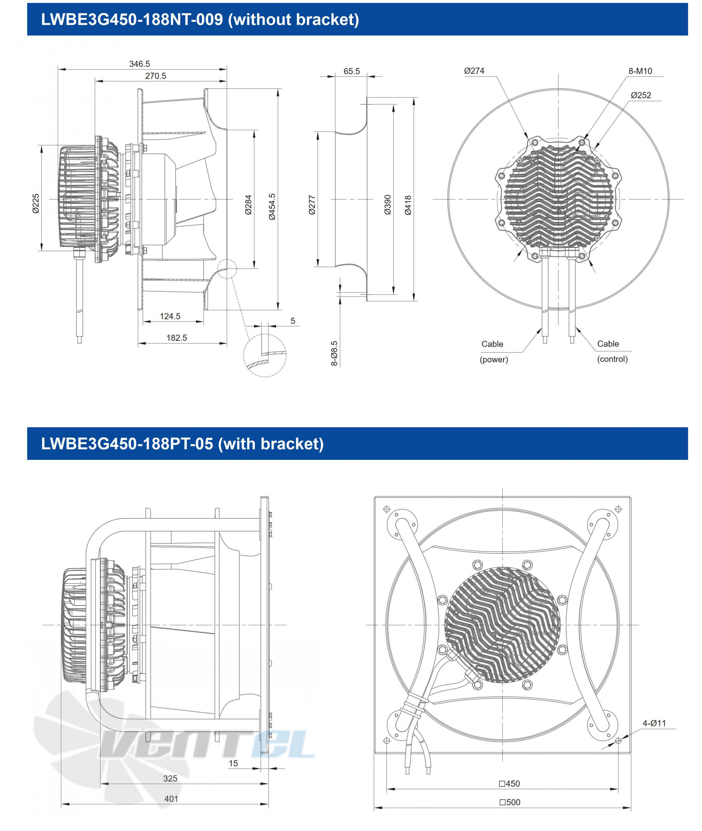 Longwell LWBE3G450-188PT-05 - описание, технические характеристики, графики