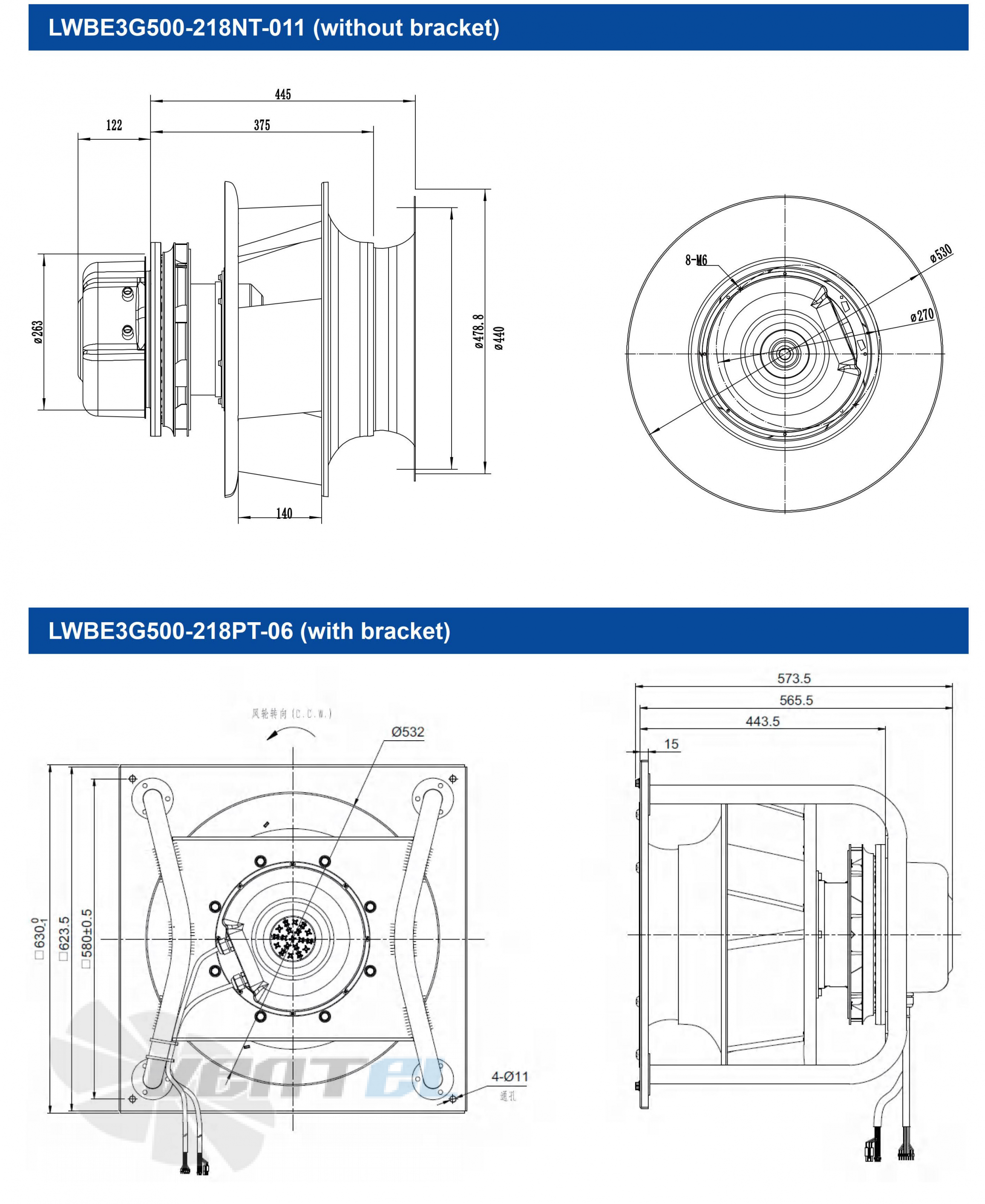 Longwell LWBE3G500-218PT-06 - описание, технические характеристики, графики