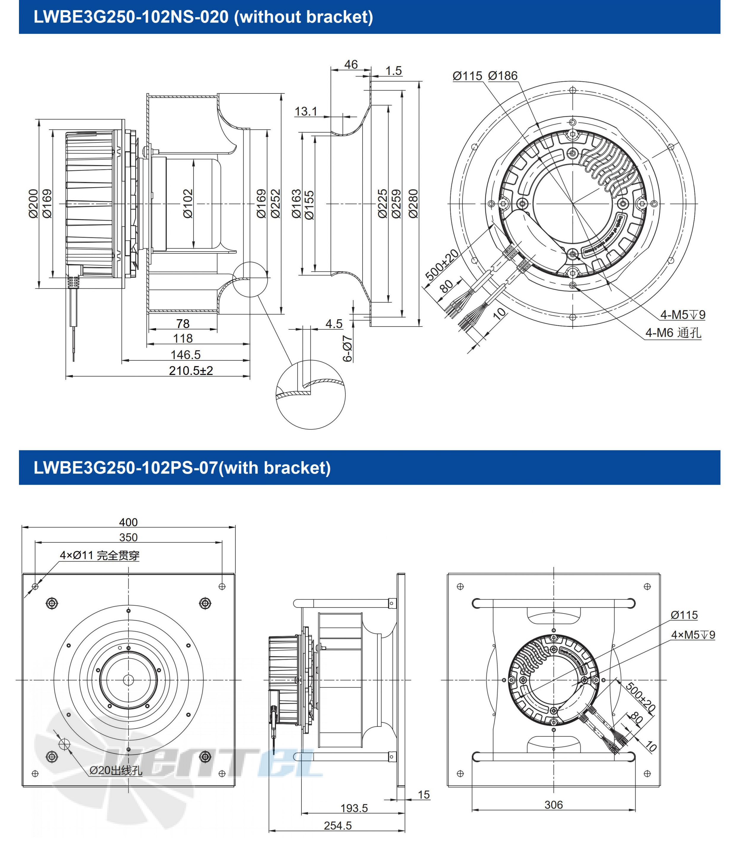 Longwell LWBE3G250-102PS-07 - описание, технические характеристики, графики