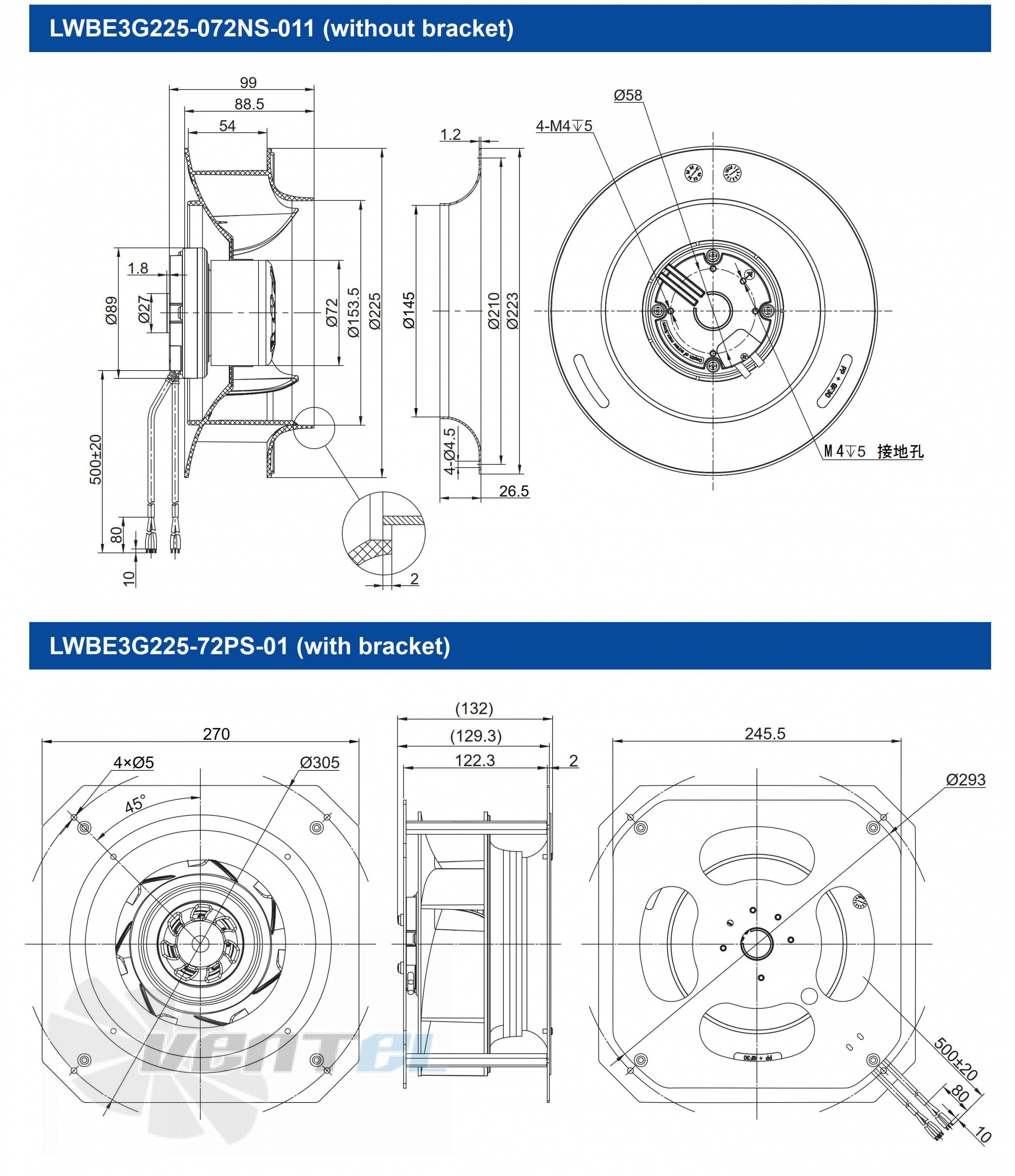 Longwell LWBE3G225-72PS-01 - описание, технические характеристики, графики