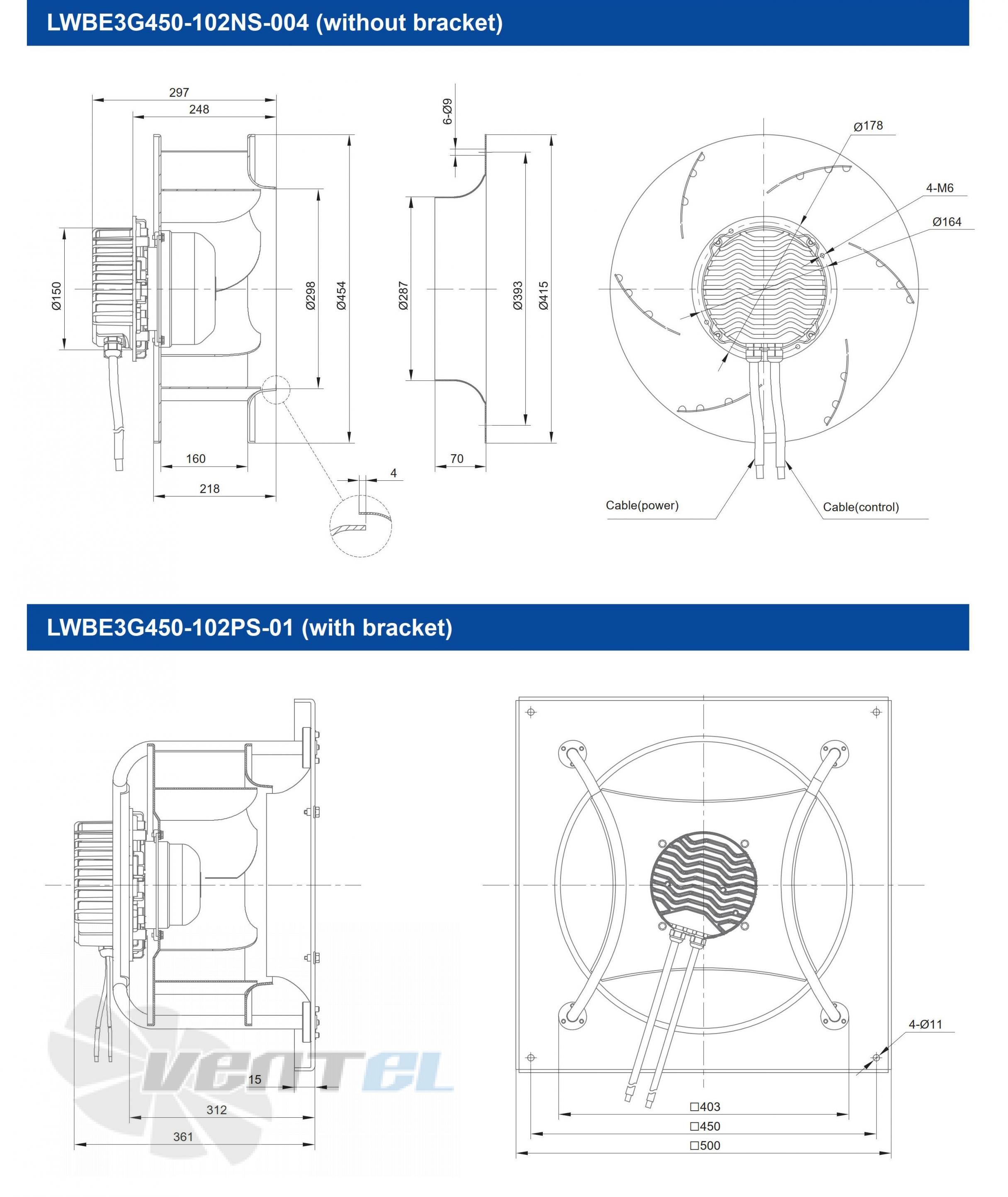 Longwell LWBE3G450-102PS-01 - описание, технические характеристики, графики