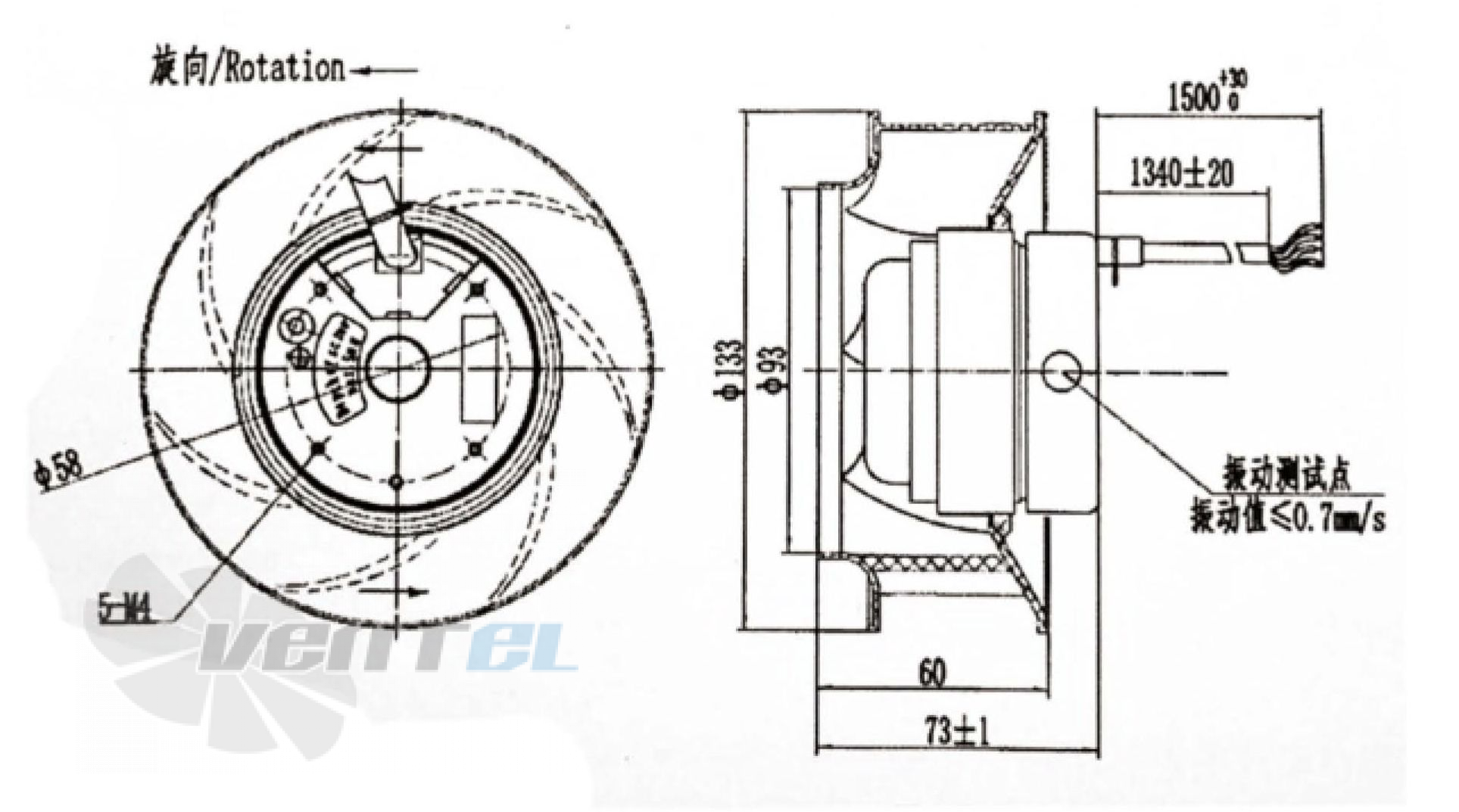 Fans-tech SC133A1-052-000 - описание, технические характеристики, графики