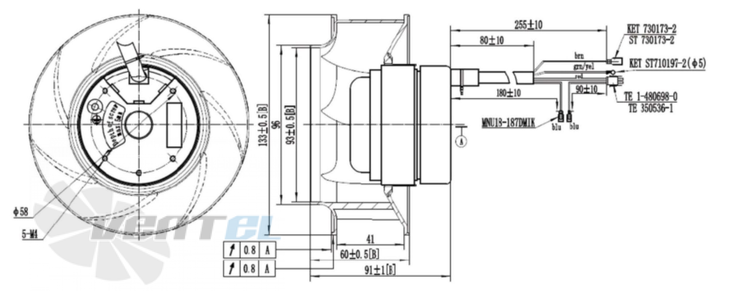 Fans-tech SC133A1-AC6-03 - описание, технические характеристики, графики