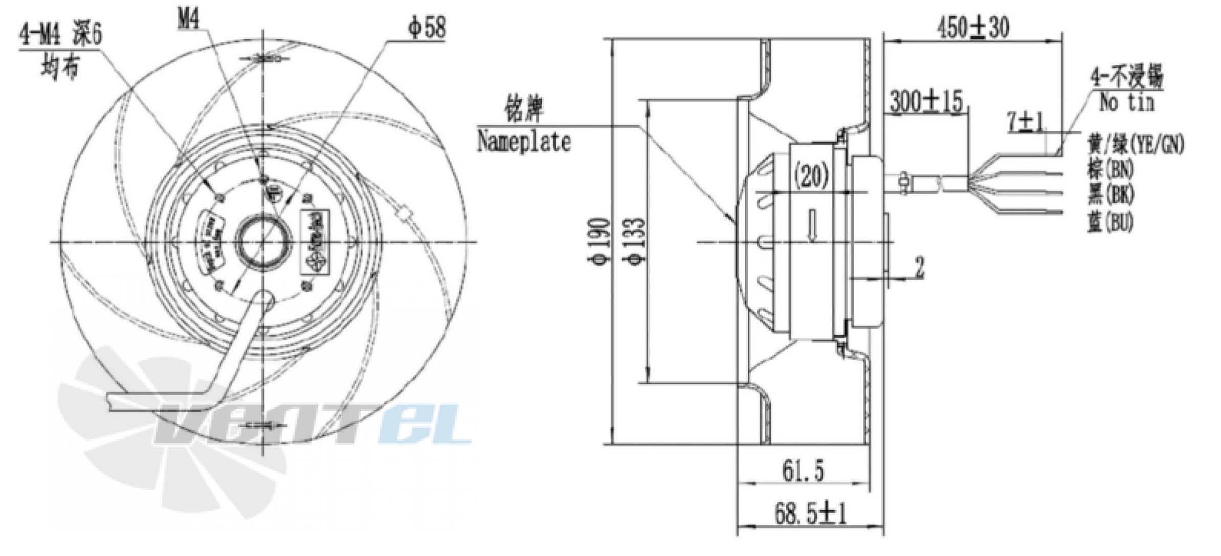 Fans-tech SC190A1-AGT-17 - описание, технические характеристики, графики